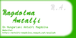magdolna antalfi business card